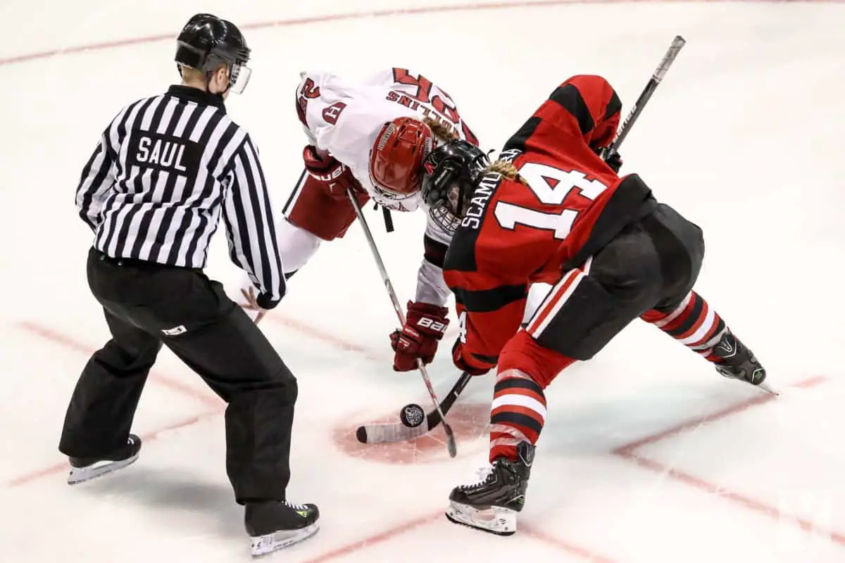 Face Off Circles On Hockey Rink